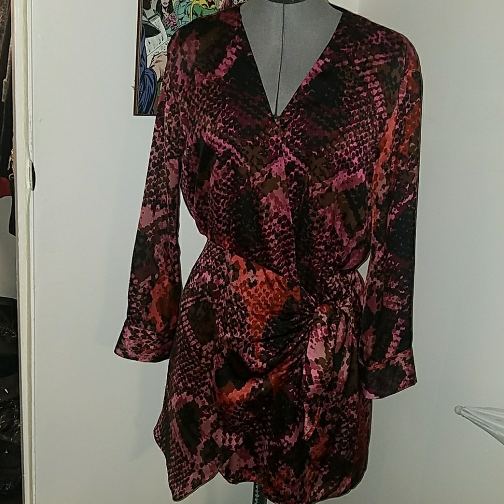 Zara snake print dress